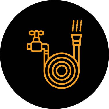 Bir yangın hortumunun vektör çizimi