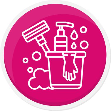 Güzellik ve moda simgesinin vektör çizimi