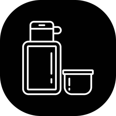 şişe simgesi, basit vektör illüstrasyonu