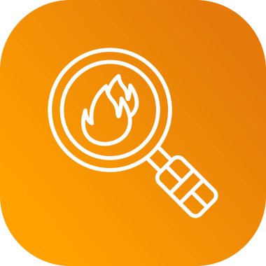 Ateş ikonu. vektör illüstrasyonu