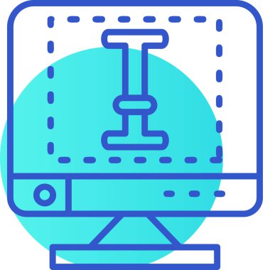 ağırlık makinesi simgesi, vektör illüstrasyonu basit tasarım