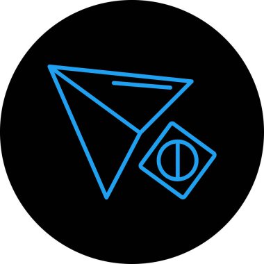 Eğilim biçimi izole edilmiş arkaplanda ok simgesi