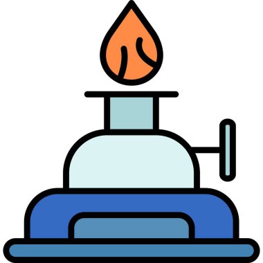 mum alev simgesi ile doldurulmuş - özet biçimi