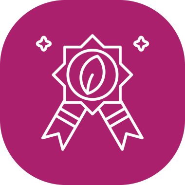 Rozet. Web simgesi basit illüstrasyon