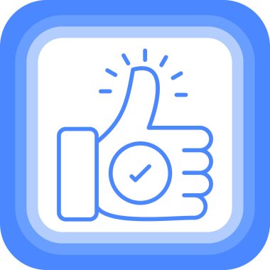 Simge vektör illüstrasyonunu Başparmaklar Yukarı