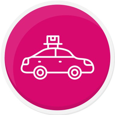 Araba taksi vektör çizim