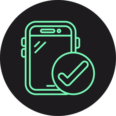 cep telefonu ikonu vektör illüstrasyonu