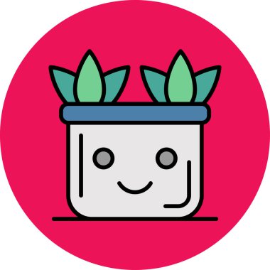 bitki simgesi vektör illüstrasyonu