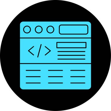 tarayıcı web simgesi, basit tasarım