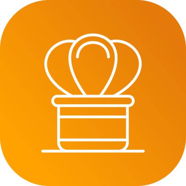 Bir çiçek simgesinin vektör illüstrasyonu