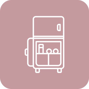 bagaj web simgesi basit illüstrasyon