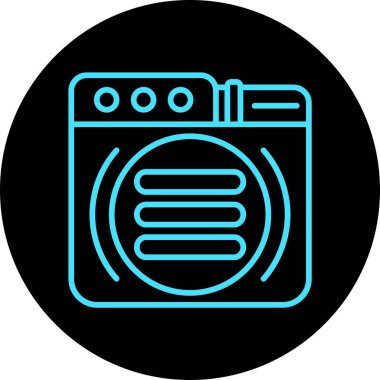 Projeniz için vektör fırın simgesi