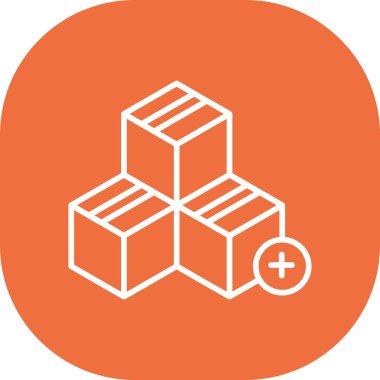 Kutunun vektör illüstrasyon simgesi