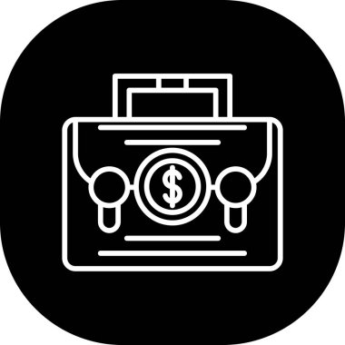 Para için. Web simgesi basit illüstrasyon