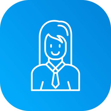 avatar kadın kişi simgesi rozet tarzı