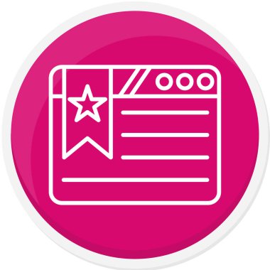 Sertifika ikonu vektör illüstrasyonu