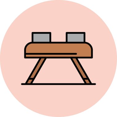 bank ikonu vektör illüstrasyonu