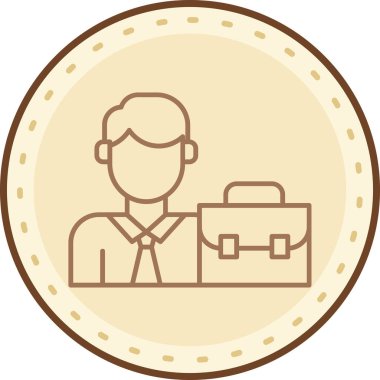 avatar. Web simgesi basit illüstrasyon