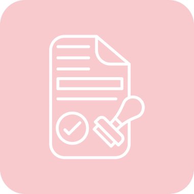 Belge simgesinin vektör illüstrasyonu