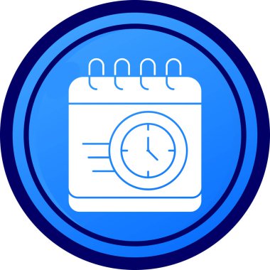 Alarm saati simgesi, vektör illüstrasyonu