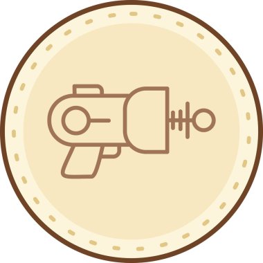 Bir yıldızlı kameranın vektör illüstrasyonu