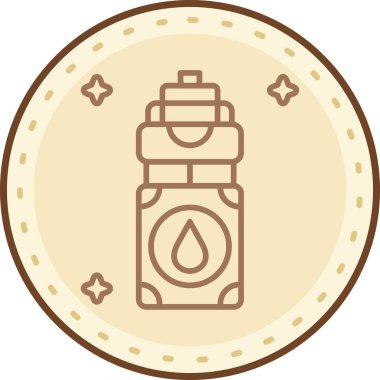 Bir şişe suyun vektör çizimi