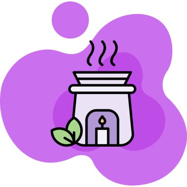 Bitki. Web simgesi basit illüstrasyon