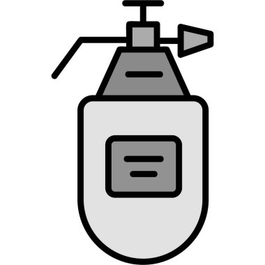 Gaz söndürme ikonu. Web için gaz sher vektör simgelerinin özet çizimi