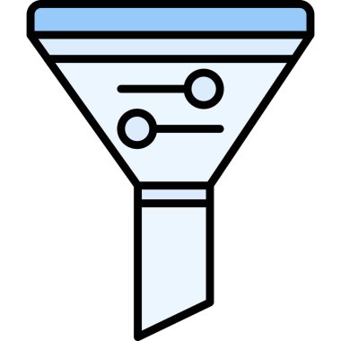 Analiz hunisi simgesi doldurulmuş - ana hat biçimi