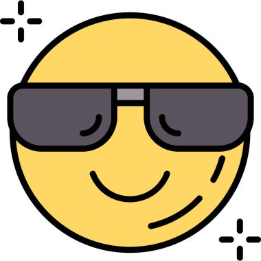 Gözlük. Web simgesi basit illüstrasyon