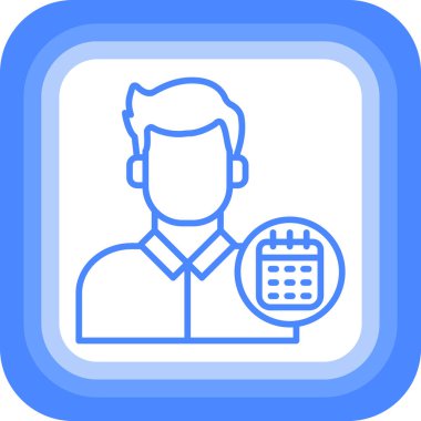 İnsan simgesinin vektör illüstrasyonu