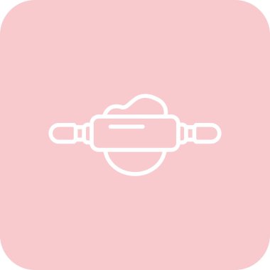 Bir kask simgesinin vektör illüstrasyonu