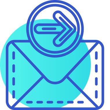 Mektup. Web simgesi basit illüstrasyon