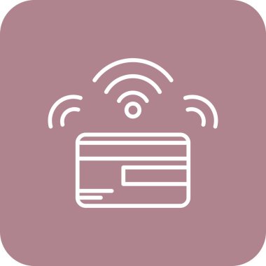 m-cüzdan simge vektör çizim