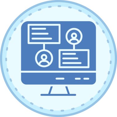 seo modern simgesinin vektör illüstrasyonu