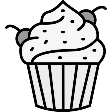 cupcake tatlı ikonu