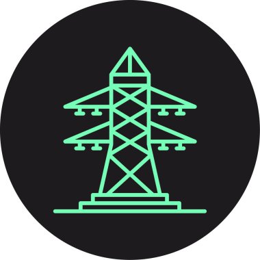 vektör elektrik kulesi simgesi