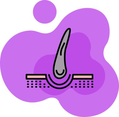 Beyaz arka planda izole edilmiş çizgi boyası ikonu. Renkli taslak konsepti. vektör