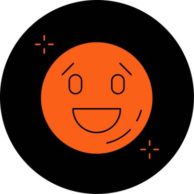 emoji. Web simgesi basit illüstrasyon