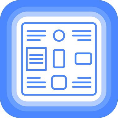 Kitap. Web simgesi basit illüstrasyon