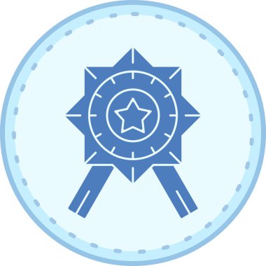 Madalya. Web simgesi basit illüstrasyon