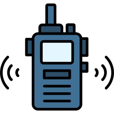 Radyo. Web simgesi basit illüstrasyon