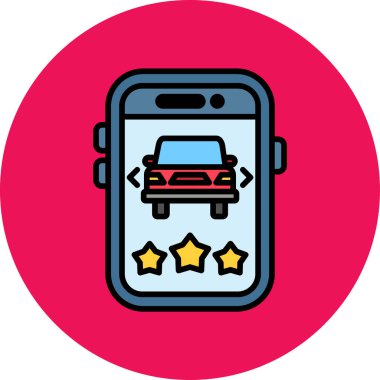 araba simgesi vektör illüstrasyonu