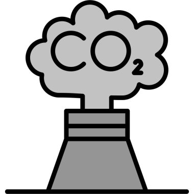 Kimyasal Deney simgesi, vektör illüstrasyonu