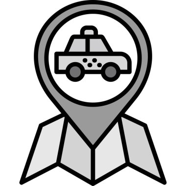 araba simgesi vektör illüstrasyonu