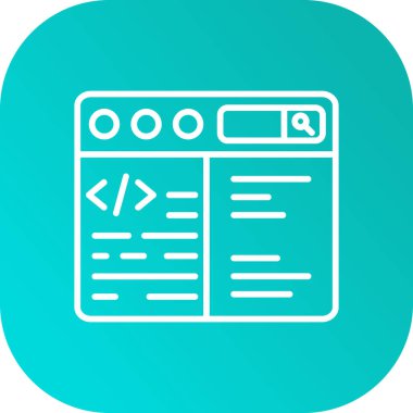 Web tasarım simgesi, vektör illüstrasyonu