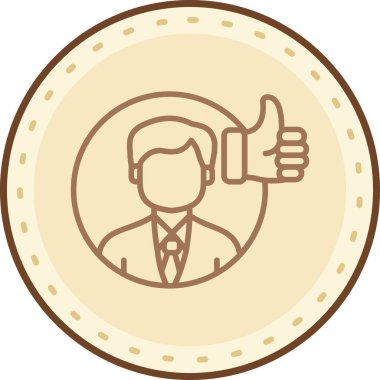 Para vektör simgesine sahip iş adamı