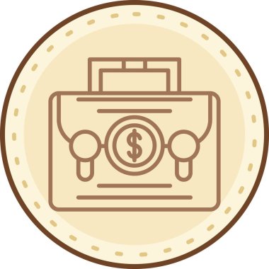 Sikke vektör simgesi modern illüstrasyon