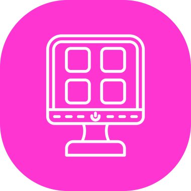 Beyaz arkaplanda izole edilmiş ikon ve vektör illüstrasyonu