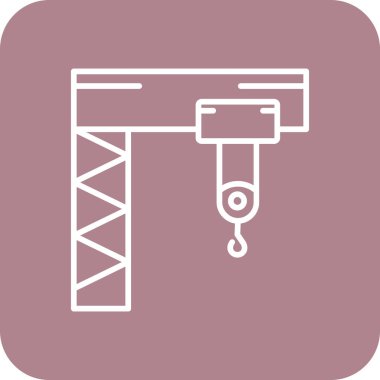 vinç simgesi vektör illüstrasyonu